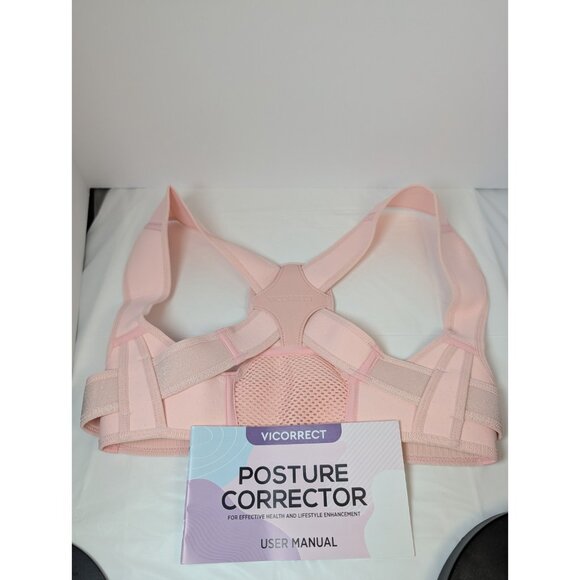 Vicorrect Posture Corrector for Women & Men | Adjustable Upper Back Brace S/M - Picture 3 of 8